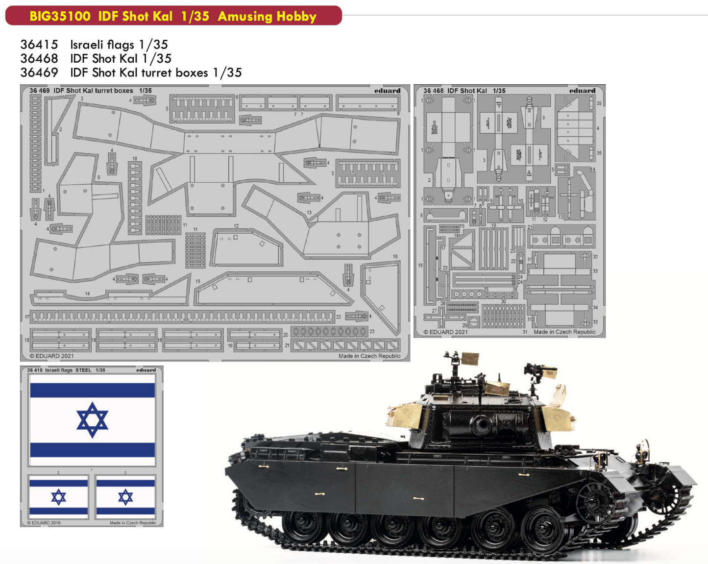 Eduard Big-Ed EBIG35100 1:35 IDF Shot Kal
