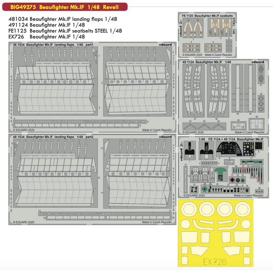Eduard Big-Ed EBIG49275 1:48 Bristol Beaufighter Mk.IF