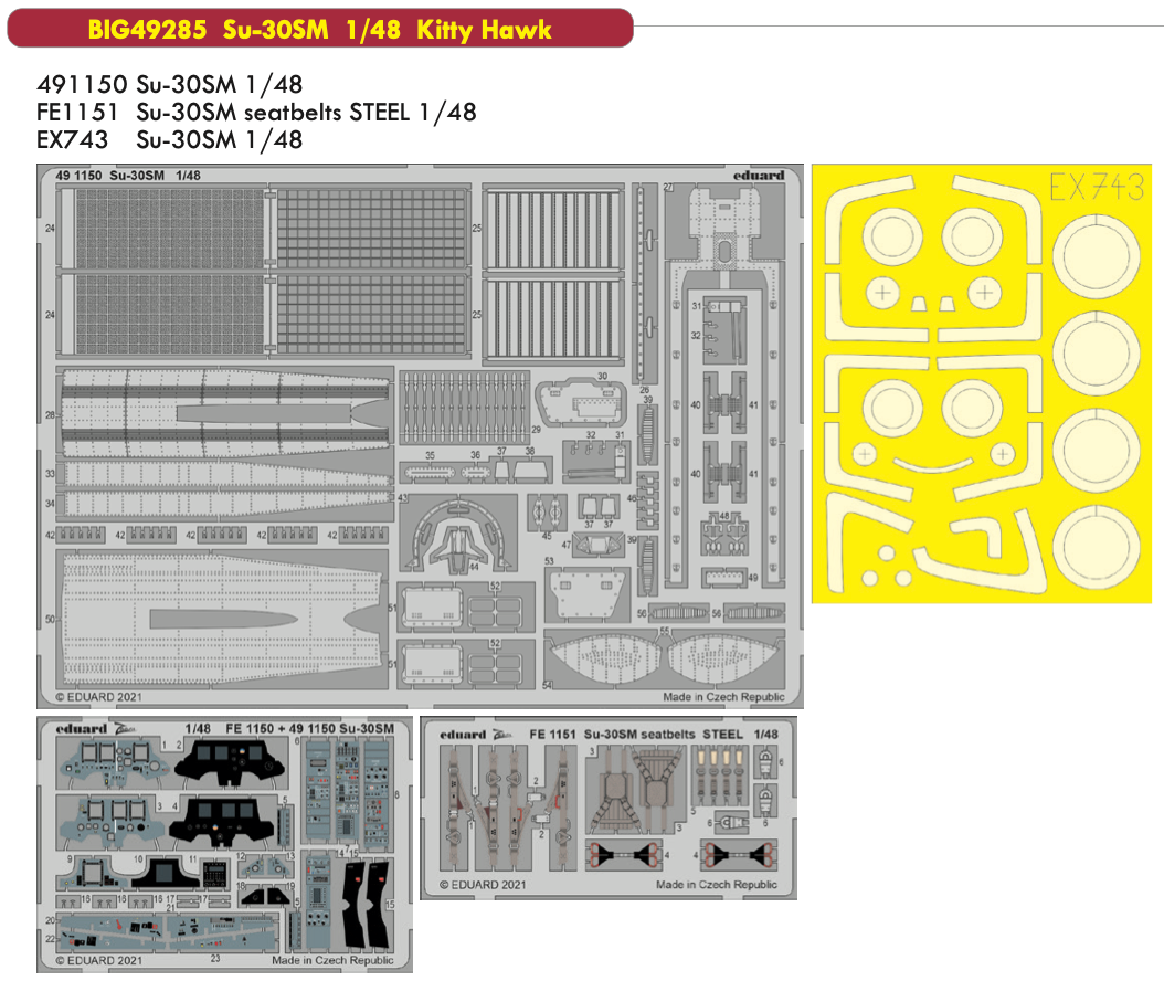 Eduard Big-Ed EBIG49285 1:48 Sukhoi Su-30SM