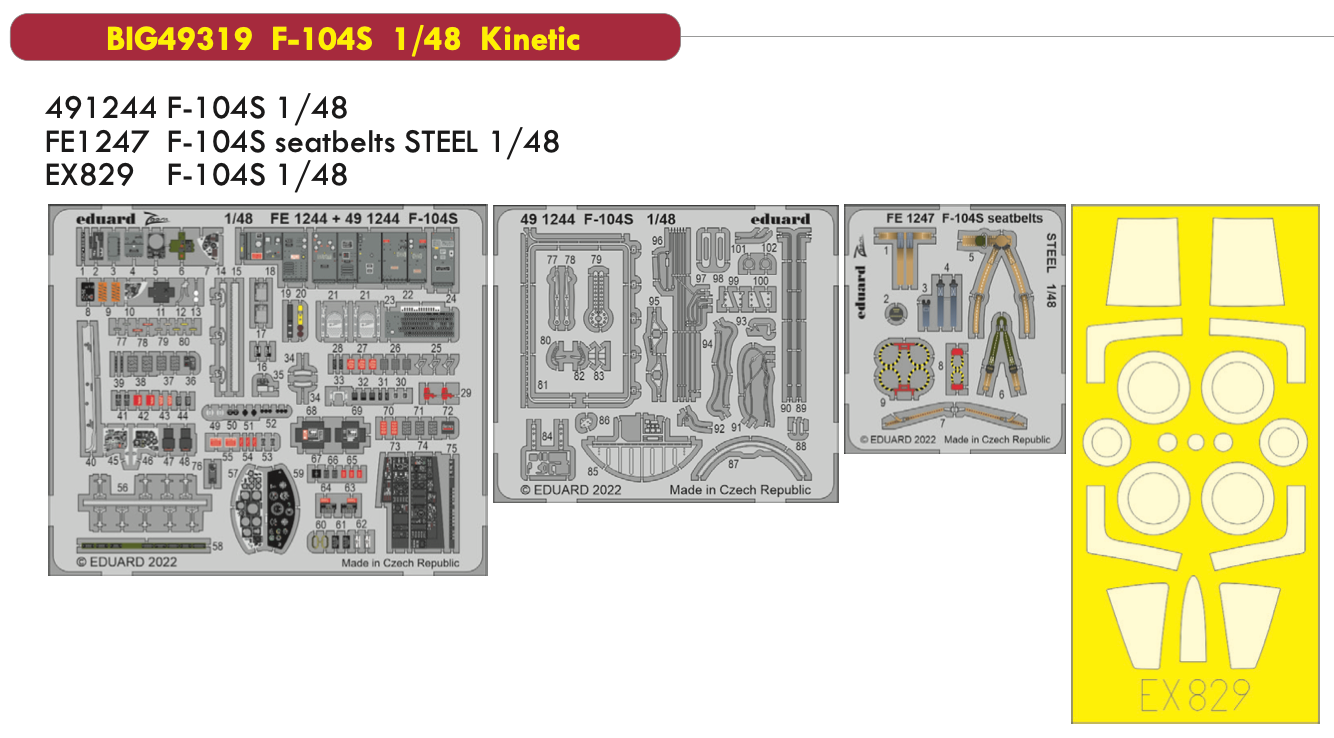 Eduard Big-Ed EBIG49319 1:48 Lockheed F-104S