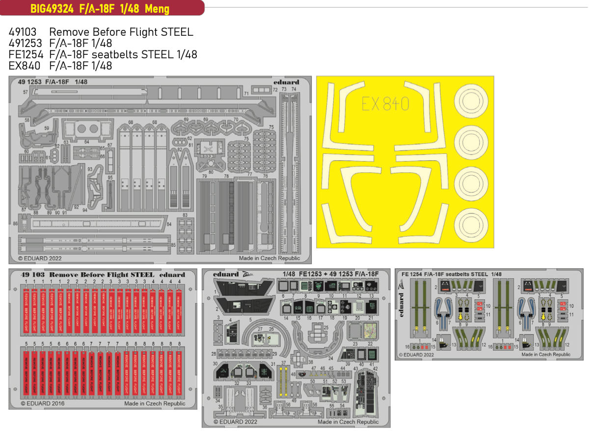 Eduard Big-Ed EBIG49324 1:48 Boeing F/A-18F Hornet
