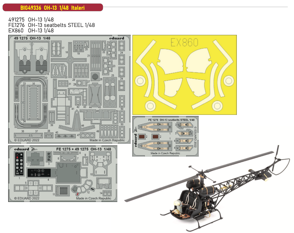 Eduard Big-Ed EBIG49336 1:48 Bell OH-13 Sioux