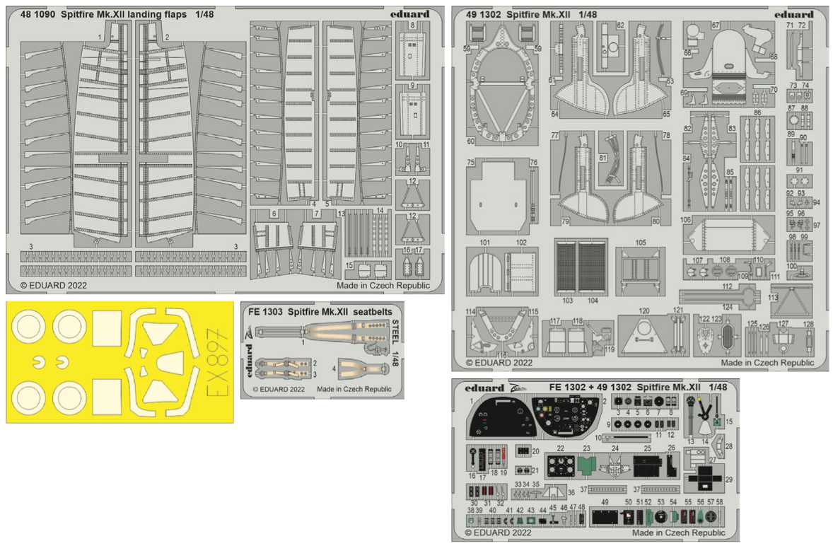 Eduard Big-Ed EBIG49353 1:48 Supermarine Spitfire Mk.XII
