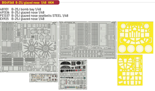 Eduard Big-Ed EBIG49368 1:48 North-American B-25J Mitchell with glazed nose