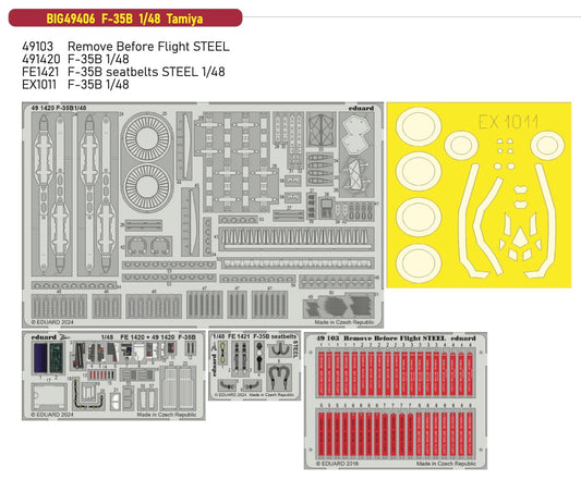Eduard Big-Ed EBIG49406 Lockheed-Martin F-35B Lightning II 1:48