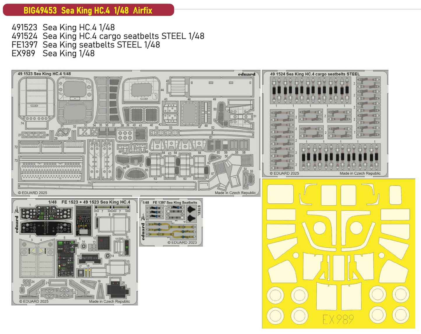 Eduard Big-Ed EBIG49453 Westland Sea King HC.4 1:48