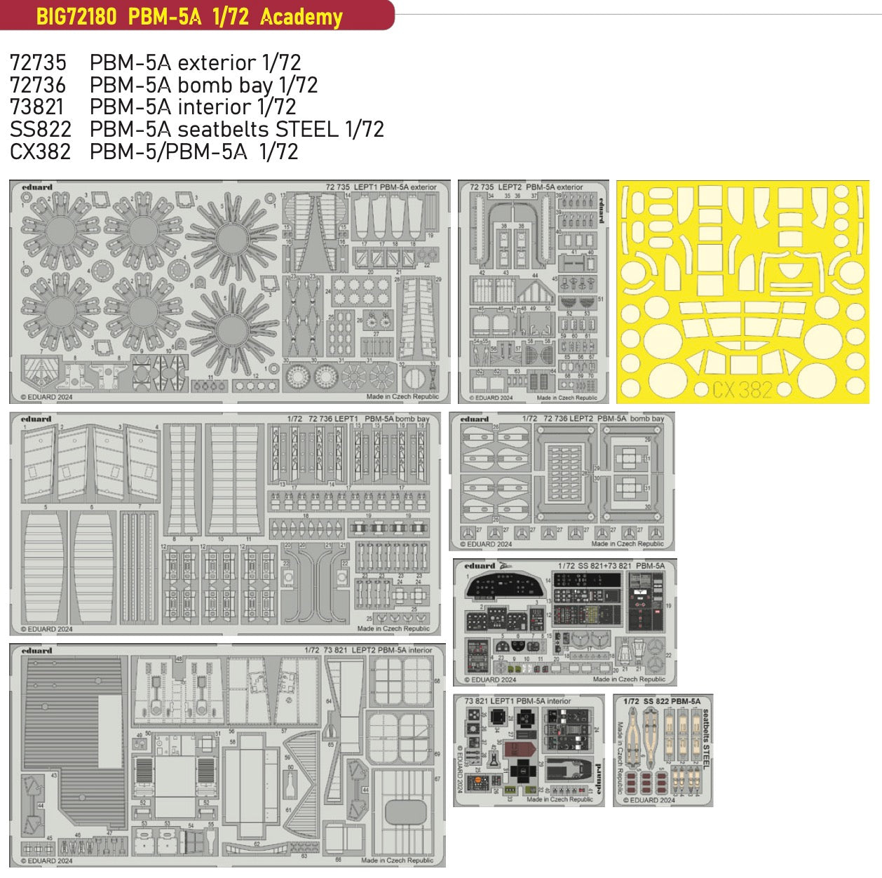 Eduard Big-Ed EBIG72180 1:72 Martin PBM-5A Mariner