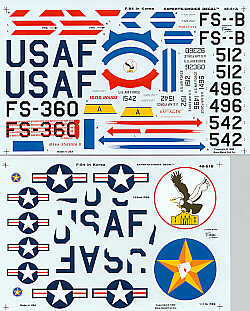 Experts Choice EC4851 1:48 Republic F-84E Thunderjet over Korea