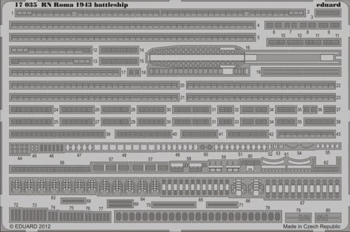 Eduard ED17035 1:700 RN Roma Italian battleship 1943 Italian Navy Battleship