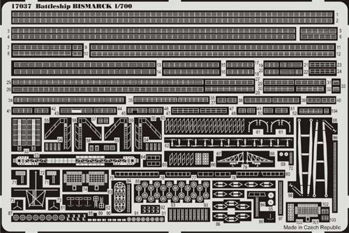 Eduard ED17037 1:700 Bismark/Bismarck German battleship