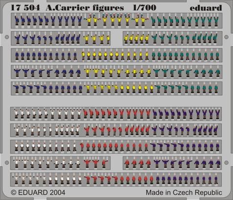 Eduard ED17504 1:700 Aircraft carrier figures PRE-PAINTED IN COLOUR!