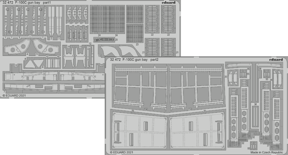 Eduard ED32472 1:32 North-American F-100C Super Sabre gun bay