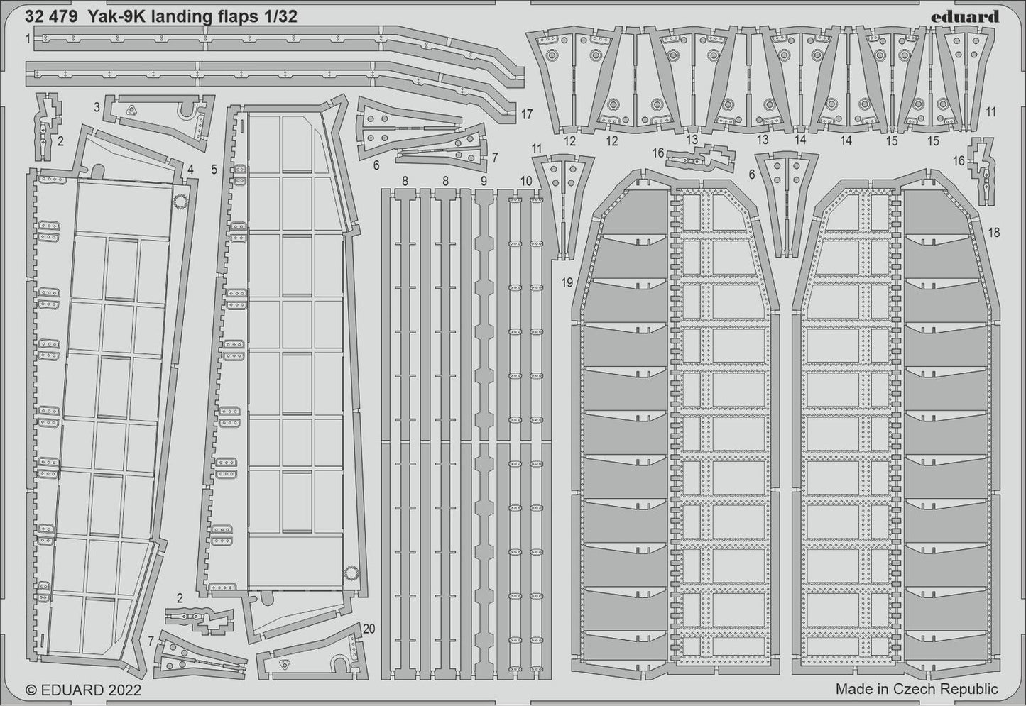 Eduard ED32479 1:32 Yakovlev Yak-9K landing flaps