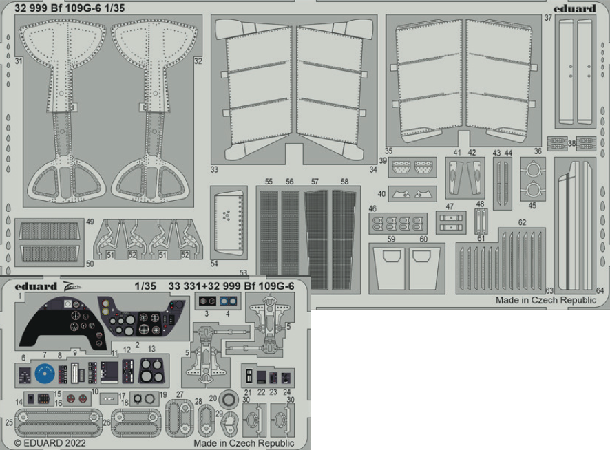 Eduard ED32999 1:35 Messerschmitt Bf-109G-6