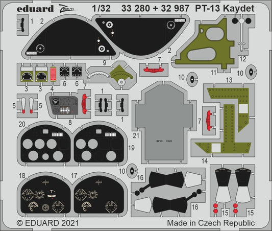 Eduard ED33280 1:32 Stearman PT-13/N2S-2/5 Kaydet