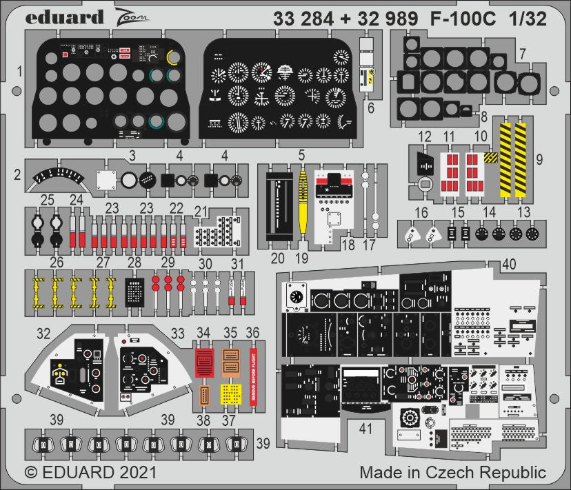 Eduard ED33284 1:32 North-American F-100C Super Sabre
