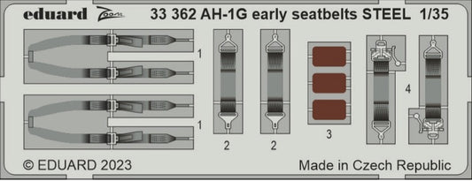 Eduard ED33362 1:35 Bell AH-1G early seatbelts STEEL