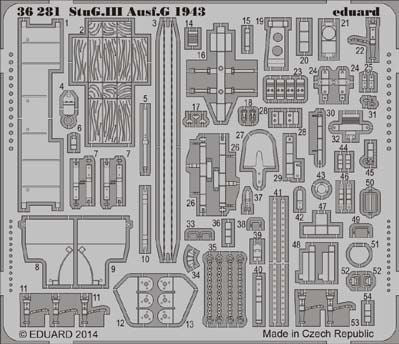 Eduard ED36281 1:35 Sturmgeschutz/StuG.III Ausf.G 1943 Production