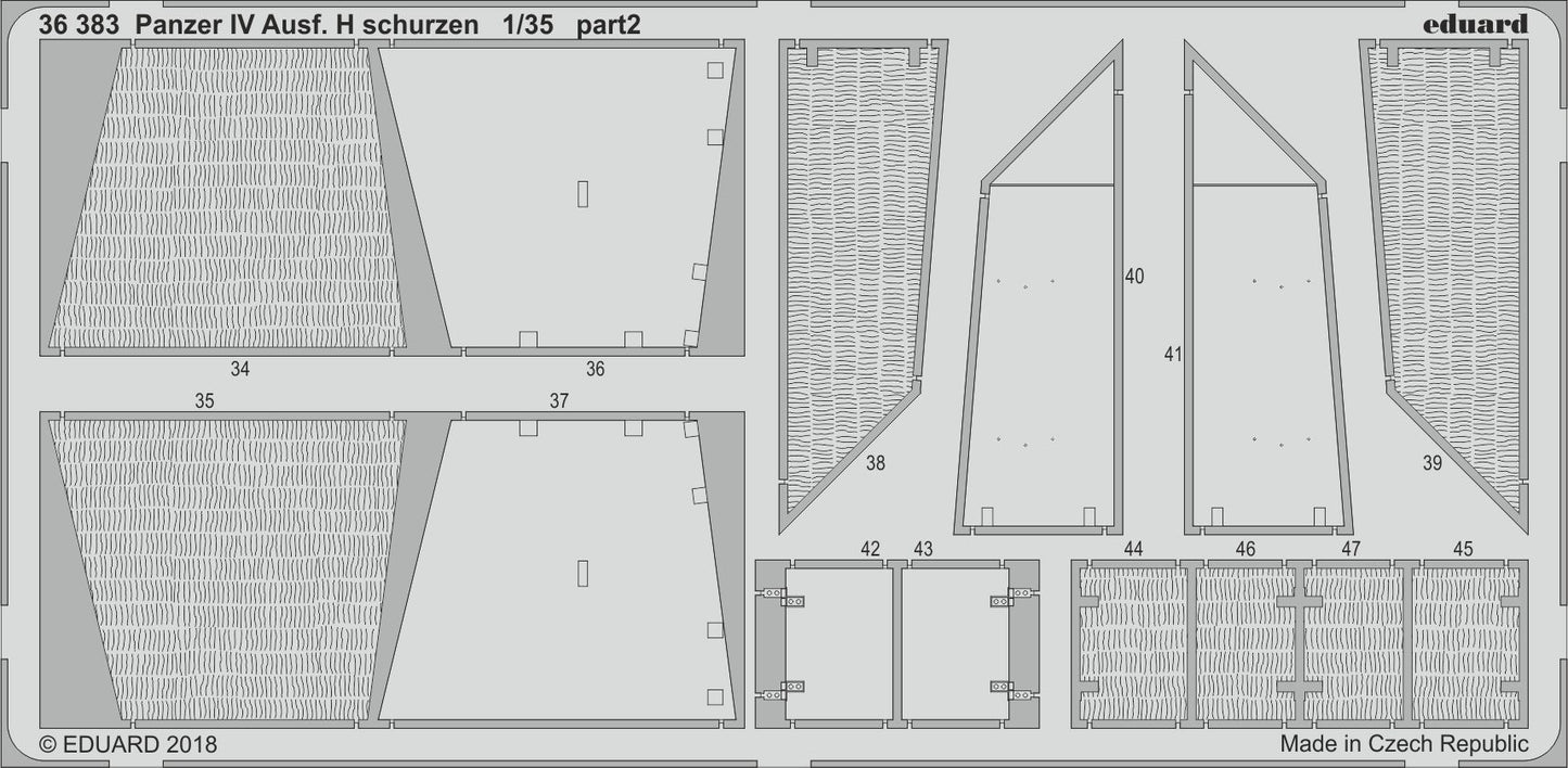 Eduard ED36383 1:35 Pz.Kpfw.IV Ausf.H Schurzen/Schurzen