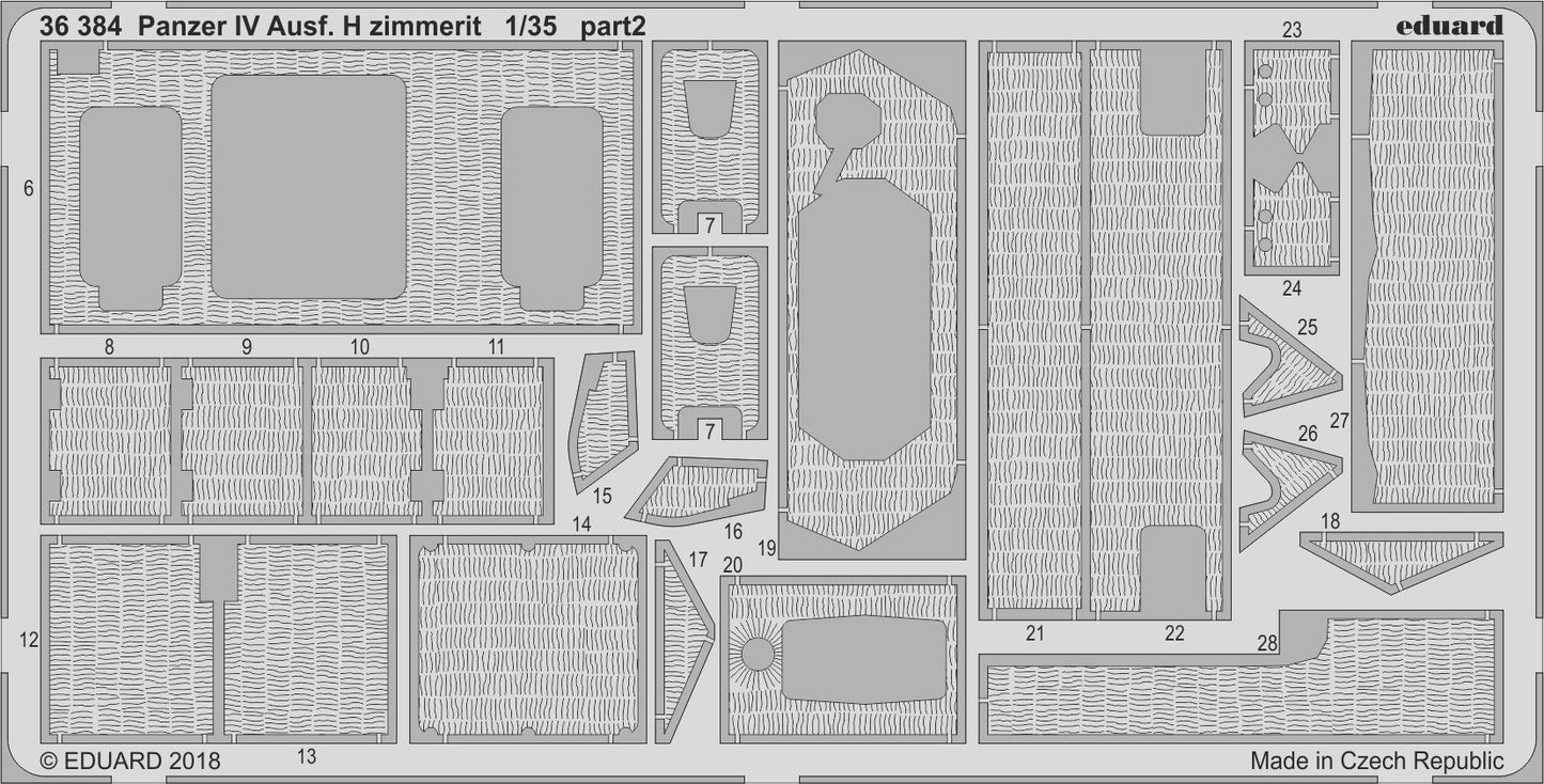 Eduard ED36384 1:35 Pz.Kpfw.IV Ausf.H zimmerit