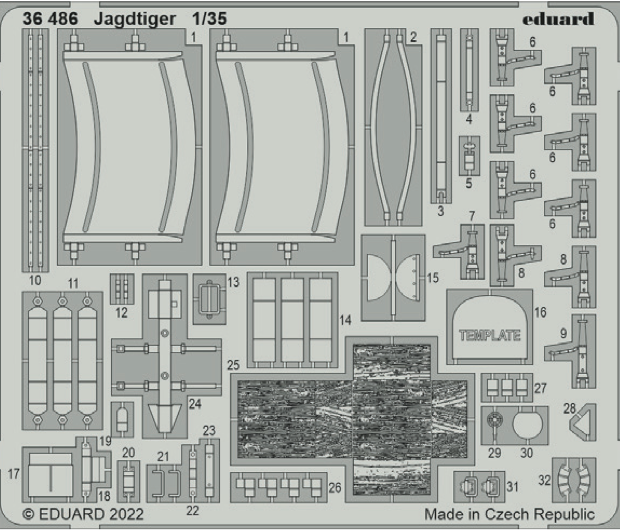 Eduard ED36486 1:35 German Sd.Kfz.186 Jagdtiger