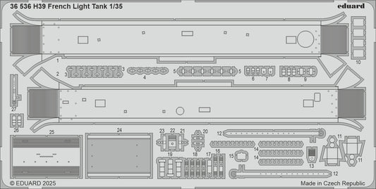 Eduard ED36536 H39 French Light Tank 1:35