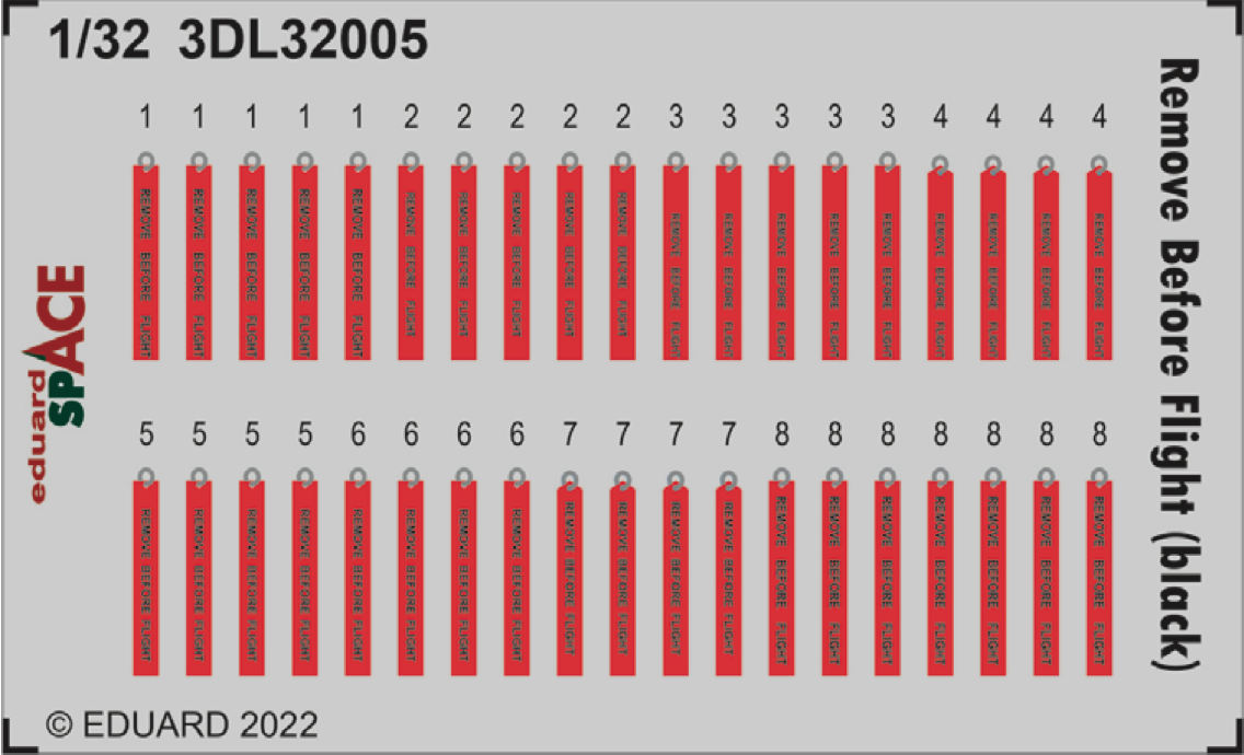 Eduard ED3DL32005 1:32 Remove Before Flight