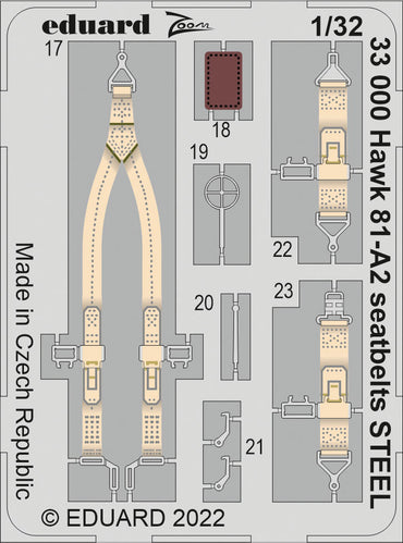 Eduard ED3DL32006 1:32 Curtiss Hawk 81-A2 SPACE 3D Decal & PE Set