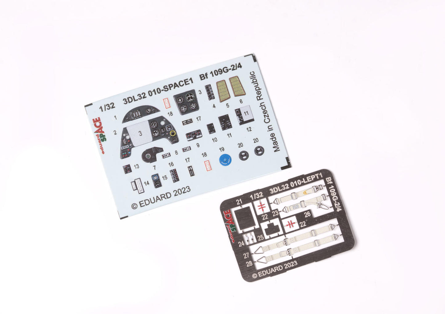 Eduard ED3DL32010 1:32 Messerschmitt Bf-109G-2/4 SPACE set