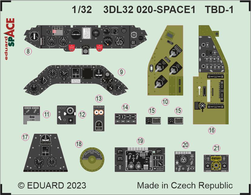 Eduard ED3DL32020 1:32 Douglas TBD-1 Devastator SPACE set