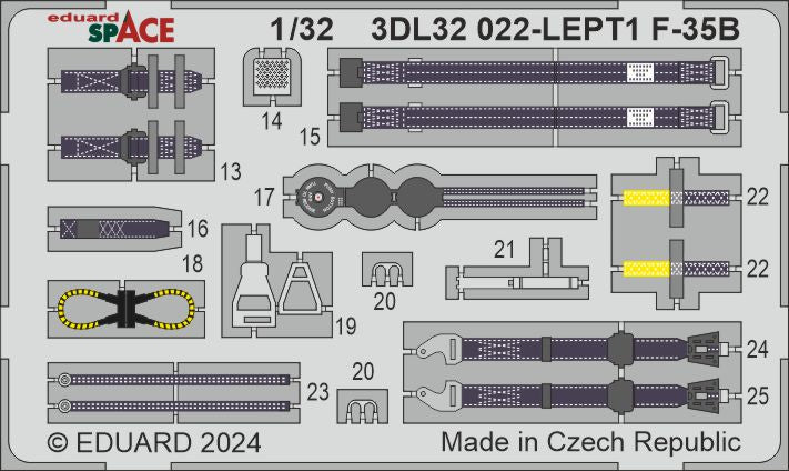 Eduard ED3DL32022 1:32 Lockheed-Martin F-35B SPACE set