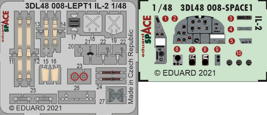 Eduard ED3DL48008 1:48 Ilyushin Il-2 Stormovik SPACE