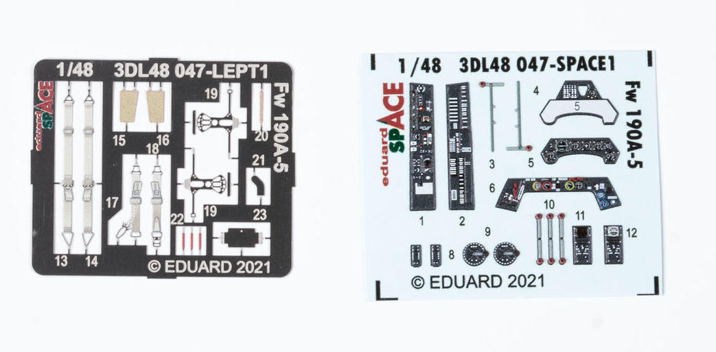 Eduard ED3DL48047 1:48 Focke-Wulf Fw-190A-5 SPACE 3D Decal & PE Set