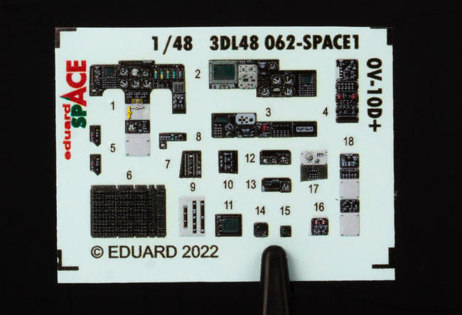 Eduard ED3DL48062 1:48 OV-10D+ Bronco SPACE 3D Decal & PE Set
