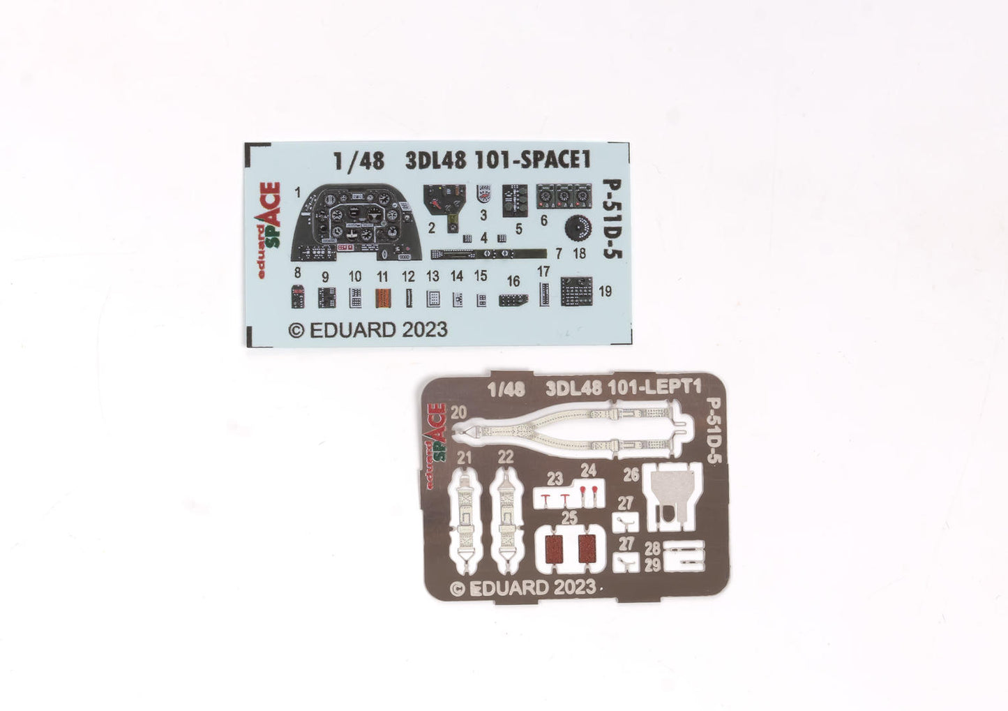 Eduard ED3DL48101 1:48 North-American P-51D-5 Mustang SPACE set