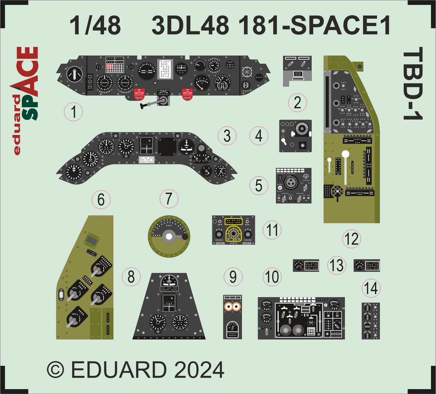 Eduard ED3DL48181 1:48 Douglas TBD-1 'Devastator'