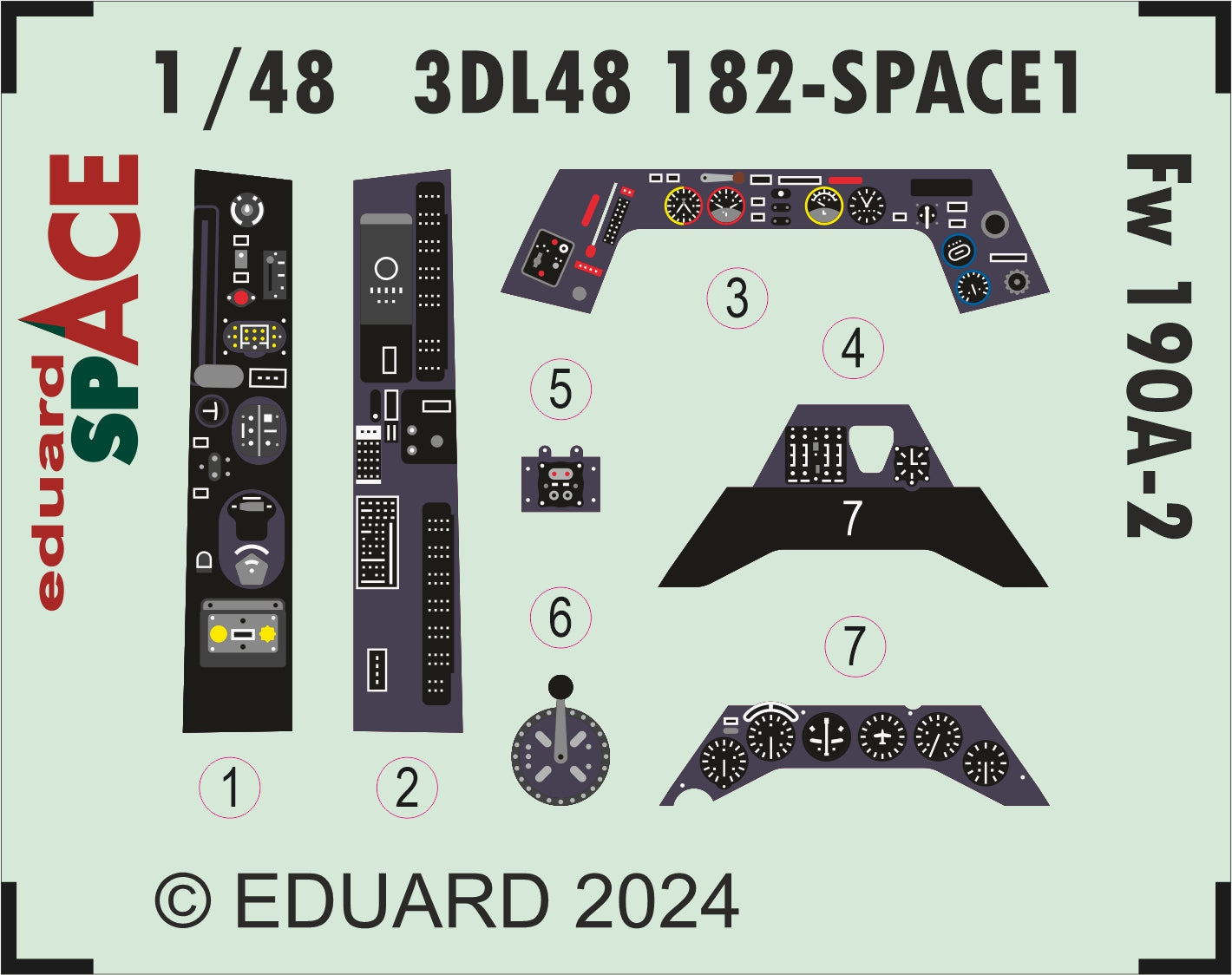 Eduard ED3DL48182 1:48 Focke-Wulf Fw-190A-2