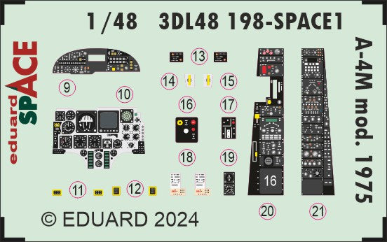 Eduard ED3DL48198 1:48 Douglas A-4M Skyhawk mod