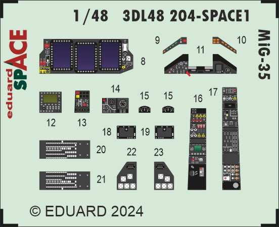 Eduard ED3DL48204 1:48 Mikoyan MiG-35 SPACE