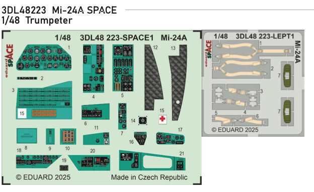 Eduard ED3DL48223 1:48 MiL Mi-24A SPACE set