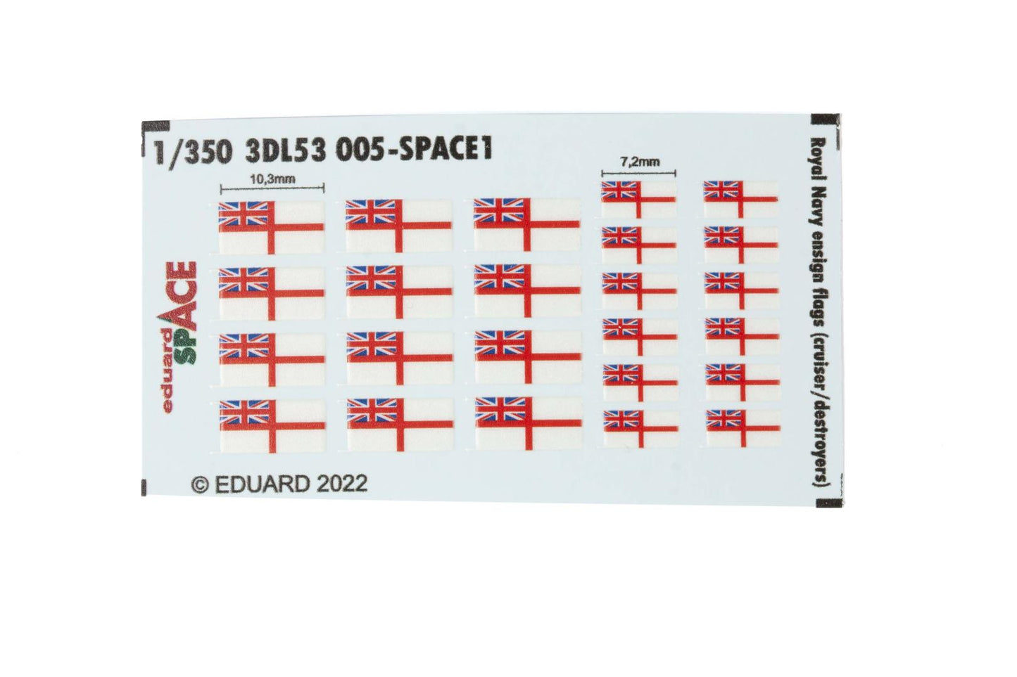 Eduard ED3DL53005 1:350 Royal Navy ensign flags