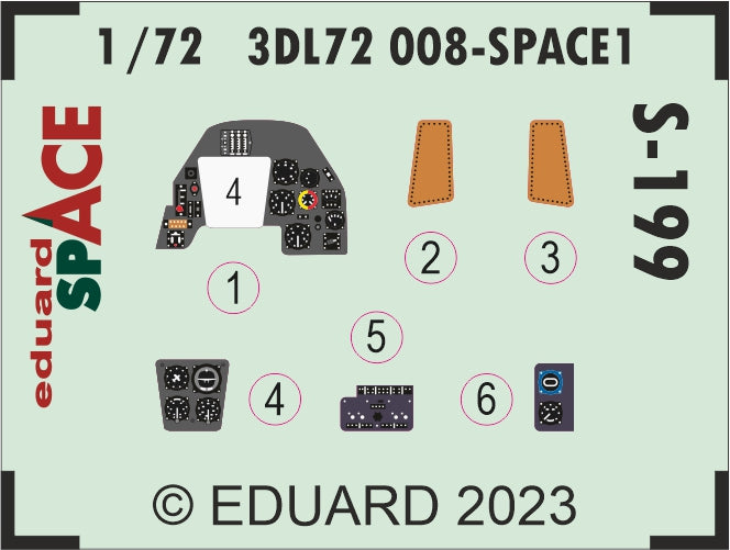 Eduard ED3DL72008 1:72 Avia S-199 SPACE set
