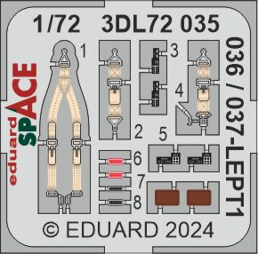 Eduard ED3DL72035 1:72 North-American P-51D-5 Mustang