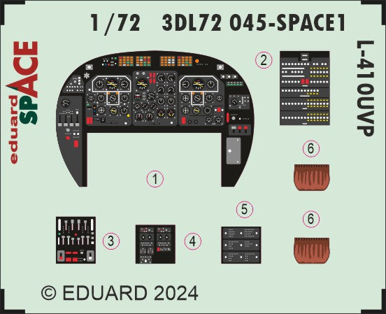 Eduard ED3DL72045 1:72 Let L-410UVP