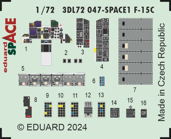 Eduard ED3DL72047 1:72 McDonnell F-15C Eagle