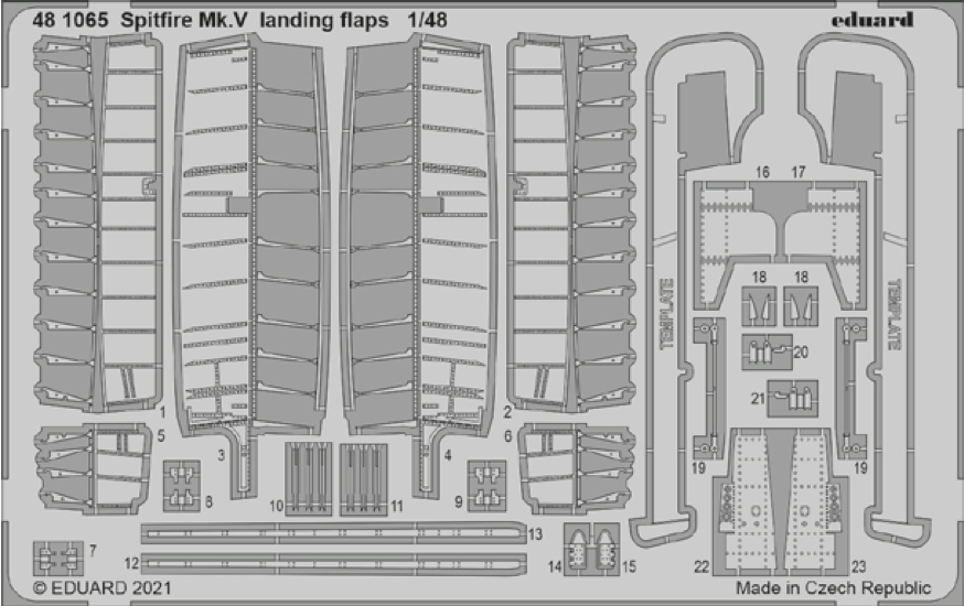 Eduard ED481065 1:48 Supermarine Spitfire Mk.V landing flaps