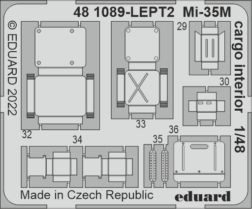 Eduard ED481089 1:48 MiL Mi-35M cargo interior