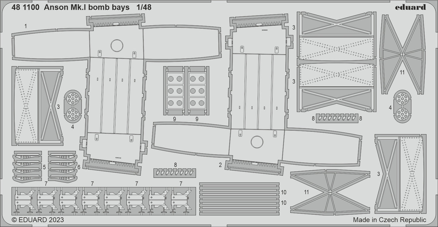 Eduard ED481100 1:48 Avro Anson Mk.I bomb bays