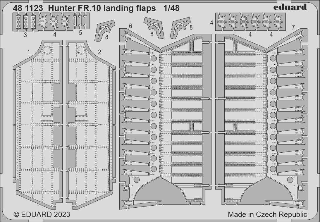 Eduard ED481123 1:48 Hawker Hunter FR.10 landing flaps