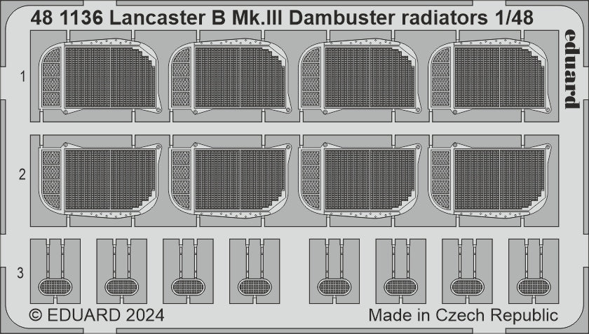 Eduard ED481136 Avro Lancaster B Mk.III Dambuster radiators 1:48